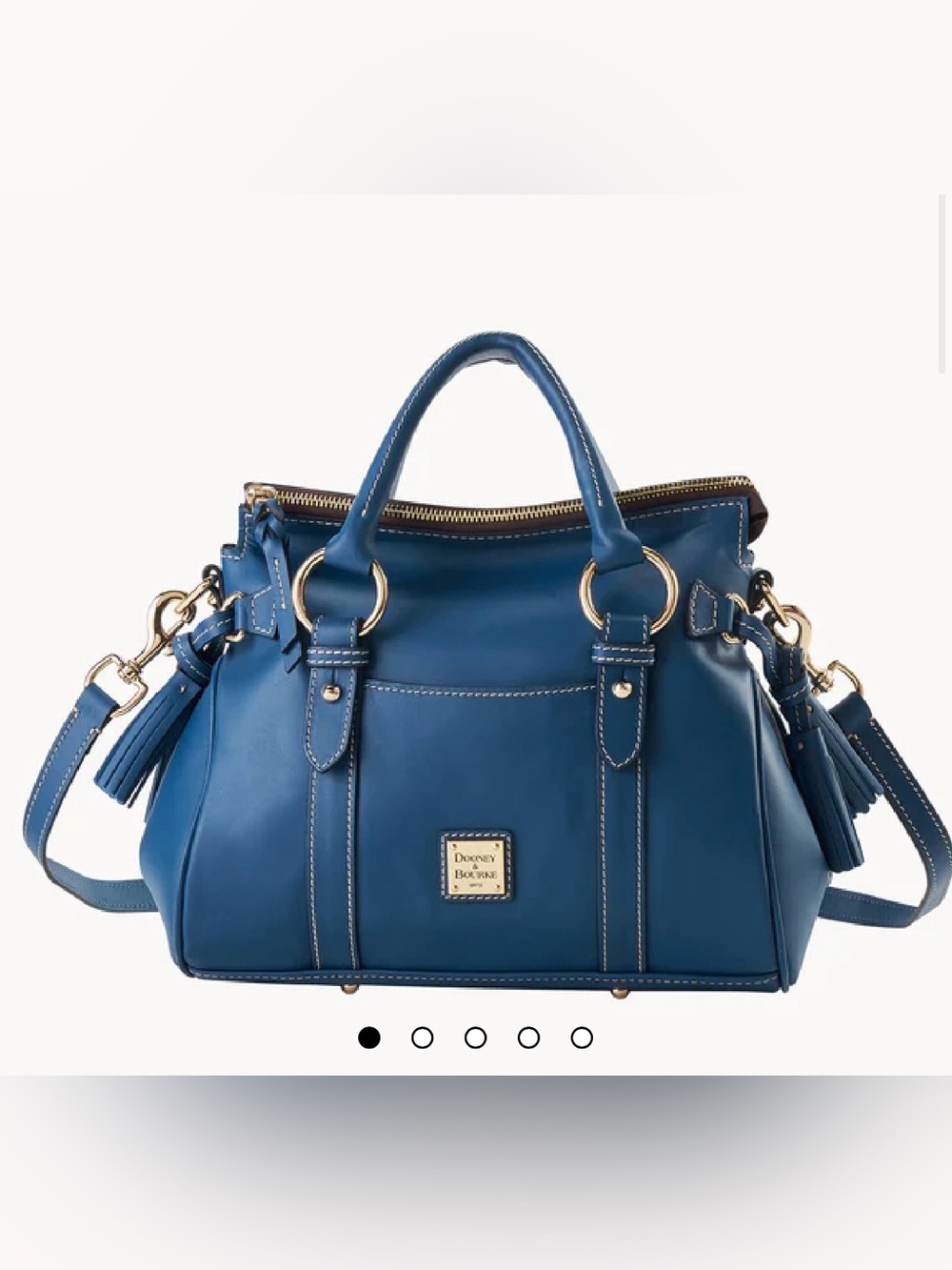 Dooney & Burke Penrose satchel 30 in deep teal Euc